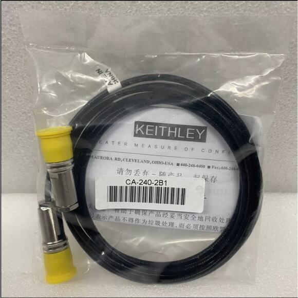 Keithley CA-240-2B1 Triax Test Cable Low Noise 3-Slot Triaxial Male 2 Meters - Picture 2 of 5